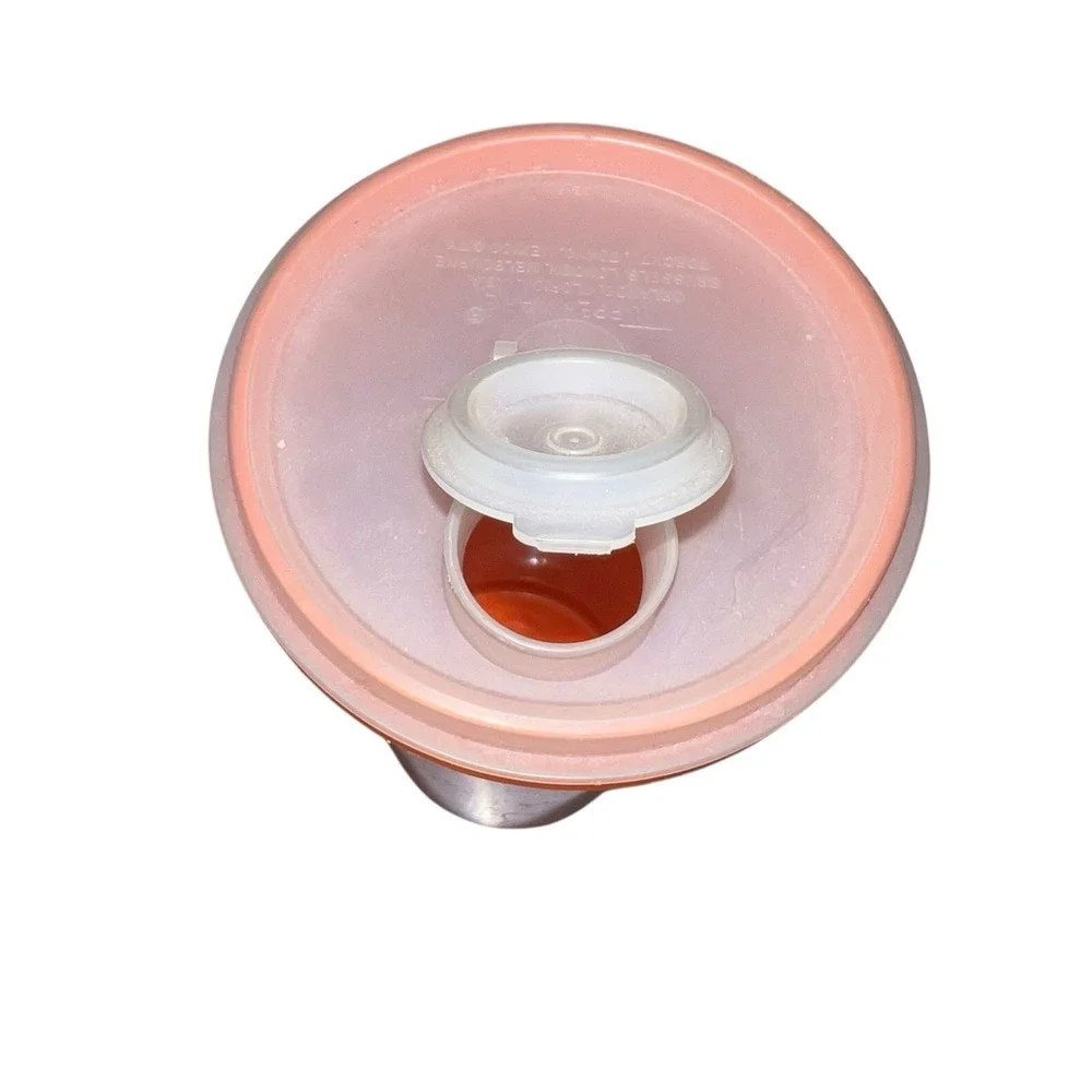 Vintage Tupperware Pitcher Orange Drink Container 262-6 Lid 603-1 USA Quart Flip